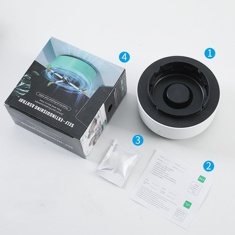 Smoke Removal Air Purification Ashtray Anion Purification Practical Automatic Purifier Ashtray Portable Gadgets For Car Ashtray - FlexFinds