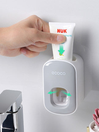 Wall Mounted Automatic Toothpaste Holder Bathroom Accessories Set Dispenser - FlexFinds