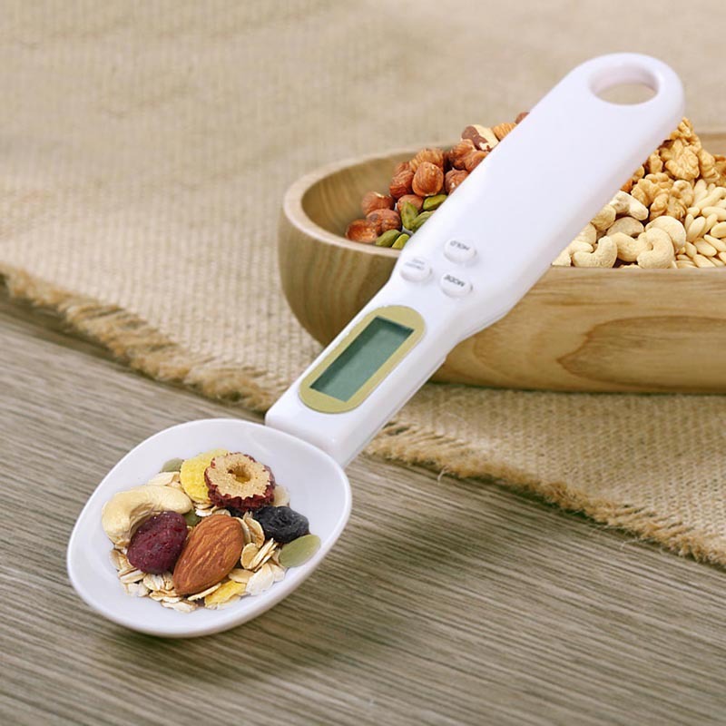 LCD Digital Kitchen Scale Electronic Cooking Food Weight Measuring Spoon Grams Coffee Tea Sugar Spoon Scale Kitchen Tools - FlexFinds