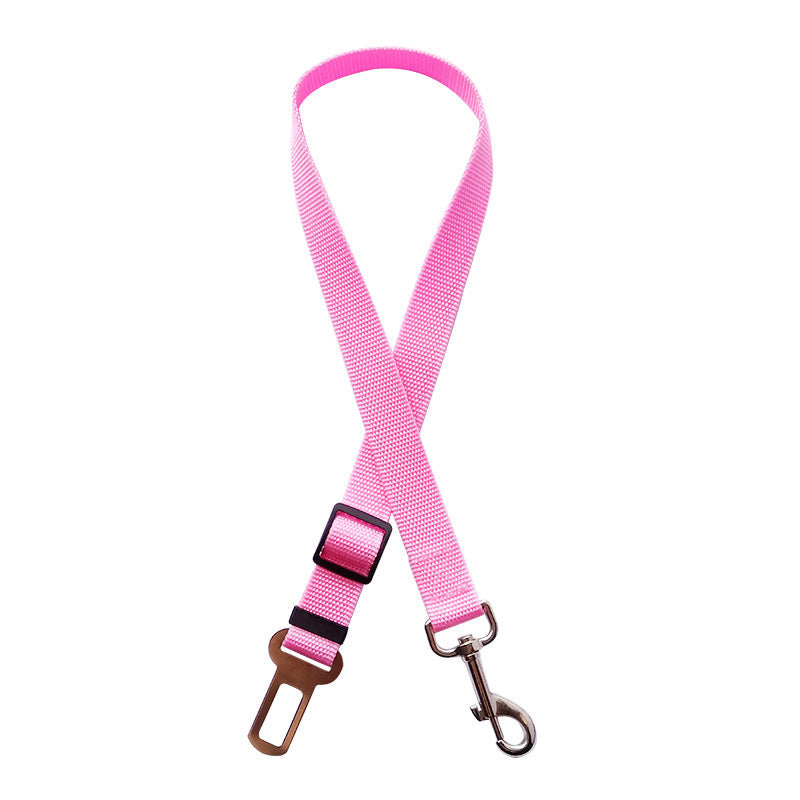 Adjustable Pet Cat Dog Car Seat Belt Pet Seat Vehicle Dog Harness Lead Clip Safety Lever Traction Dog Collars Dogs Accessoires Pets Products - FlexFinds