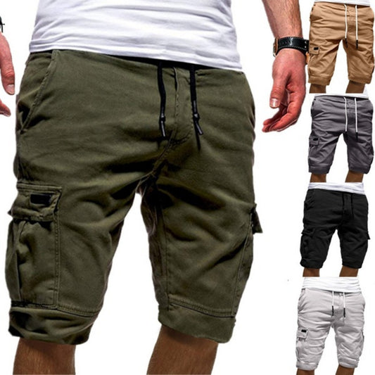 Men Casual Jogger Sports Cargo Shorts Military Combat Workout Gym Trousers Summer Mens Clothing - FlexFinds