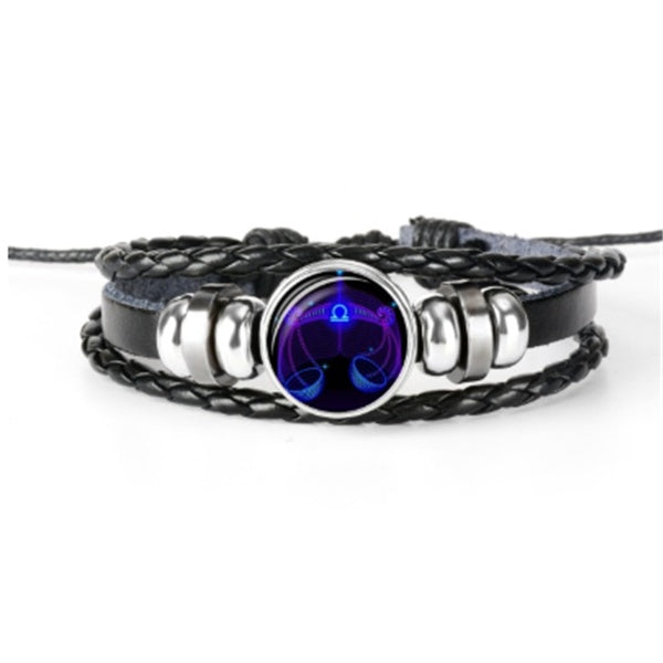 Zodiac Constellation Bracelet Braided Design Bracelet For Men Women Kids - FlexFinds