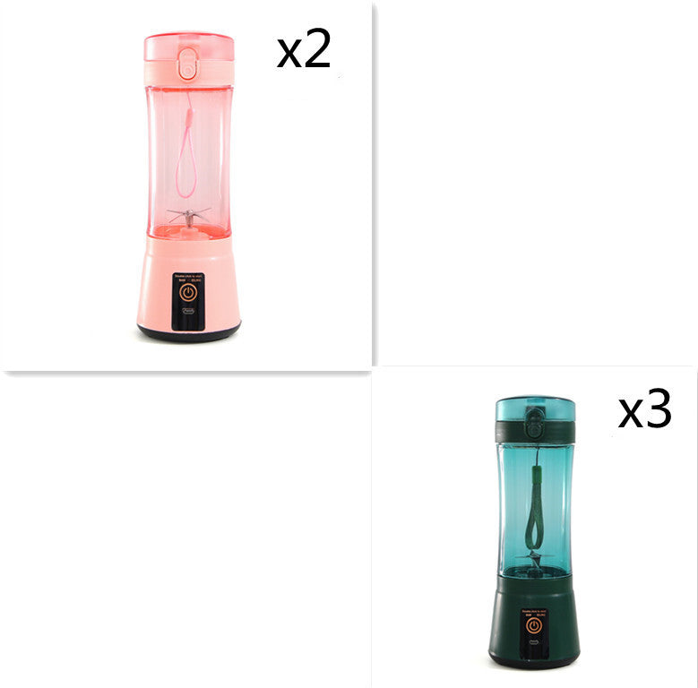 Portable Electric Fruit Juicer Wireless USB Rechargeable Mini Mixer Multifunction Summer Smoothie Blender Machine Kitchen Supplies - FlexFinds