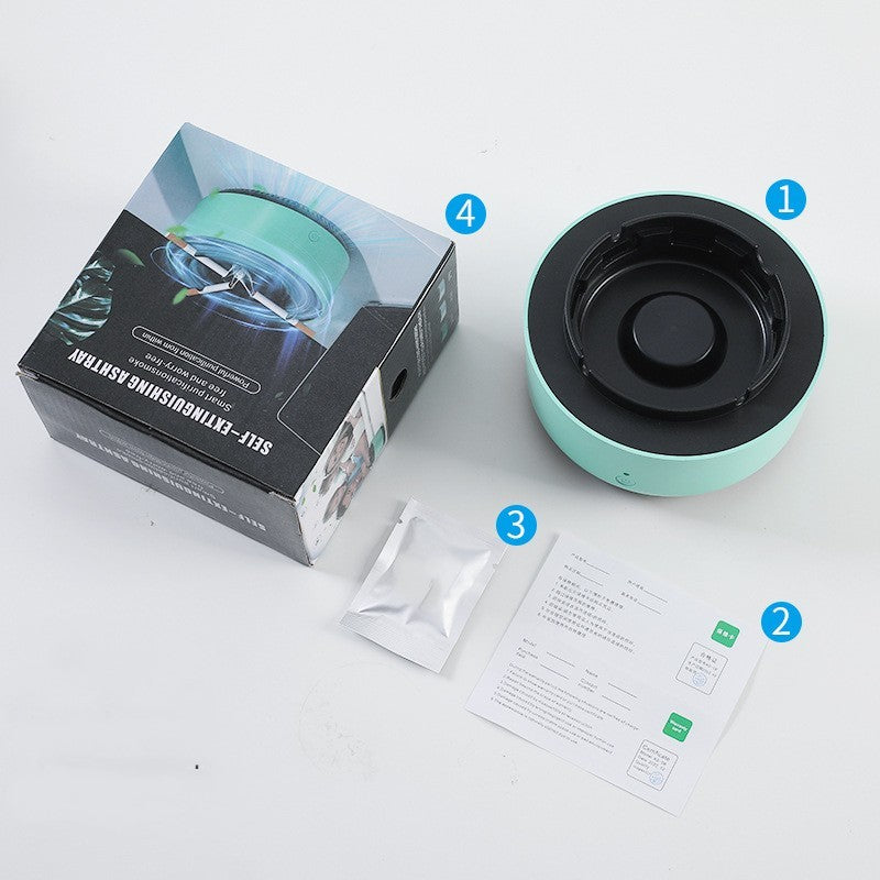 Smoke Removal Air Purification Ashtray Anion Purification Practical Automatic Purifier Ashtray Portable Gadgets For Car Ashtray - FlexFinds