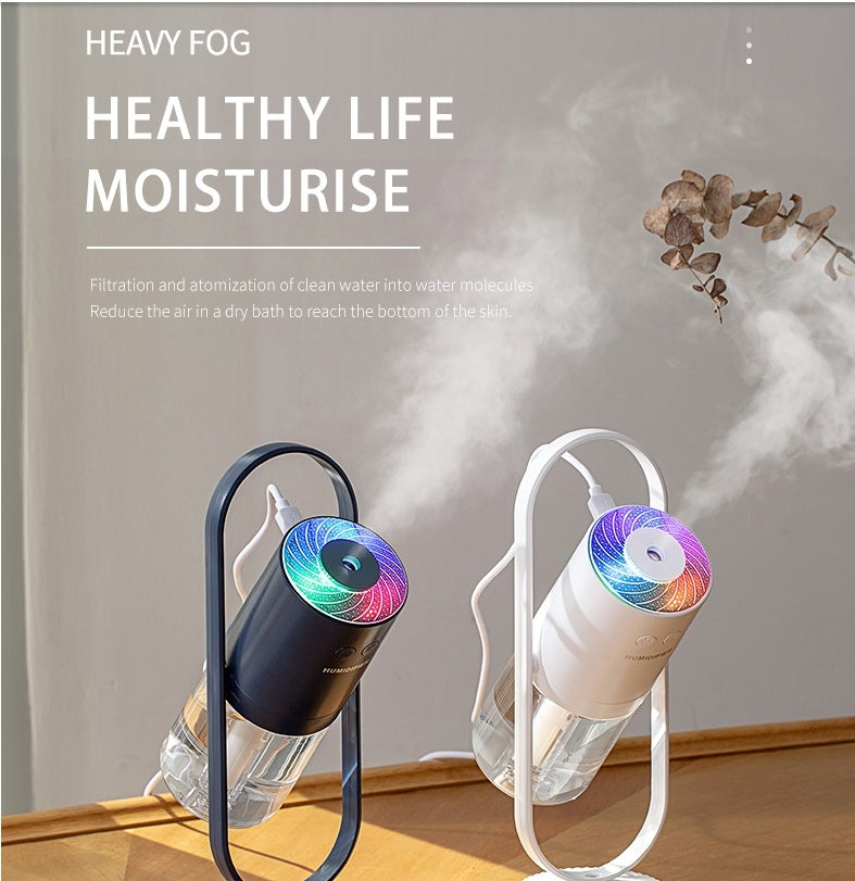 Magic Shadow USB Air Humidifier For Home With Projection Night Lights Ultrasonic Car Mist Maker Mini Office Air Purifier - FlexFinds