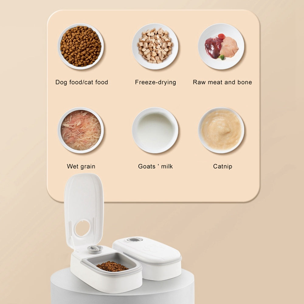 Automatic Pet Feeder Smart Food Dispenser For Cats Dogs Timer Stainless Steel Bowl Auto Dog Cat Pet Feeding Pets Supplies - FlexFinds