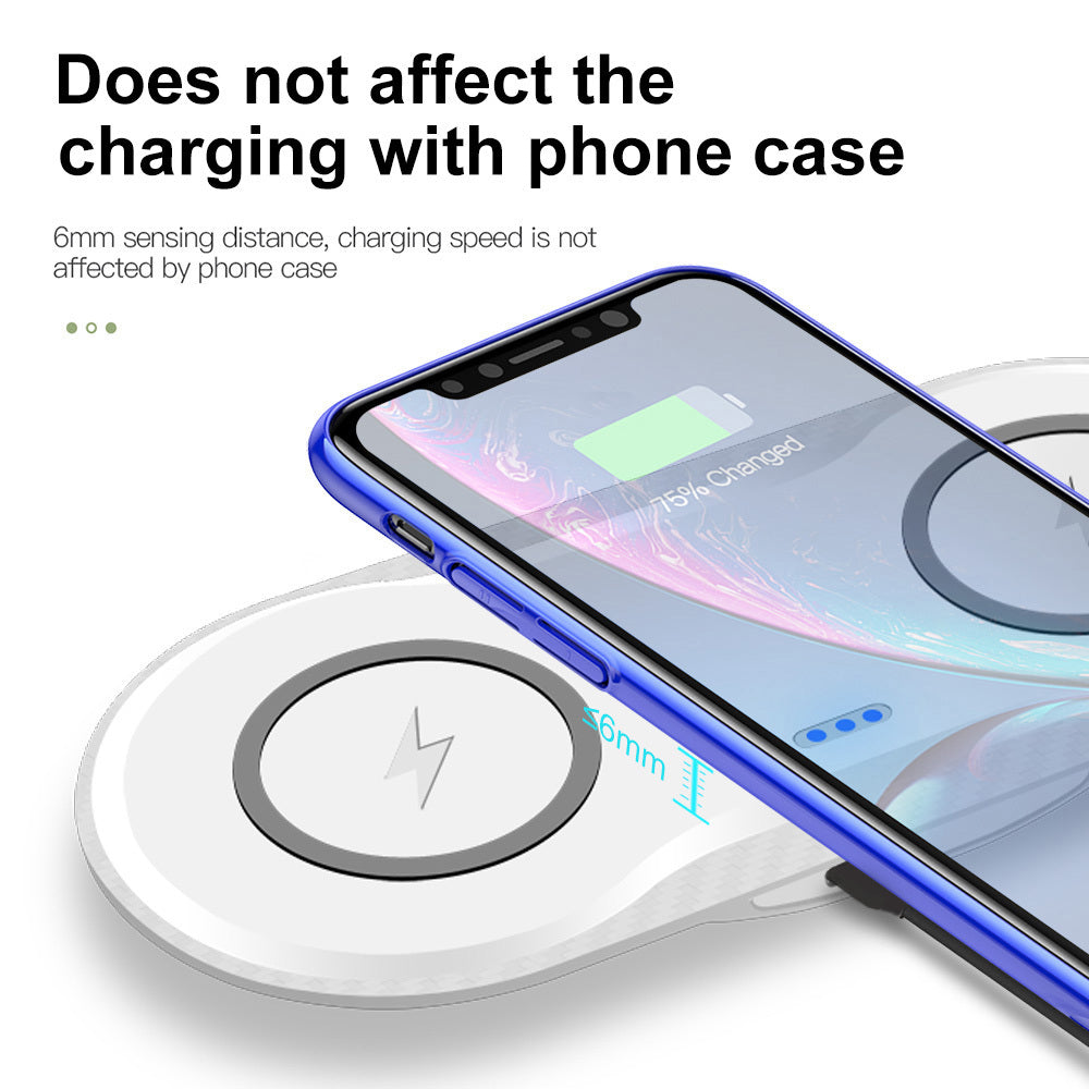 Wireless Charger Dual Mobile Phone Charger - FlexFinds