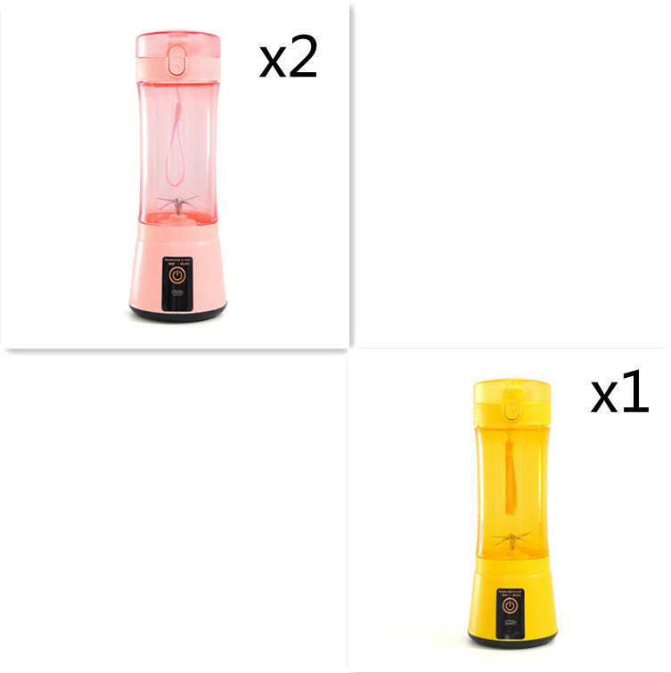 Portable Electric Fruit Juicer Wireless USB Rechargeable Mini Mixer Multifunction Summer Smoothie Blender Machine Kitchen Supplies - FlexFinds