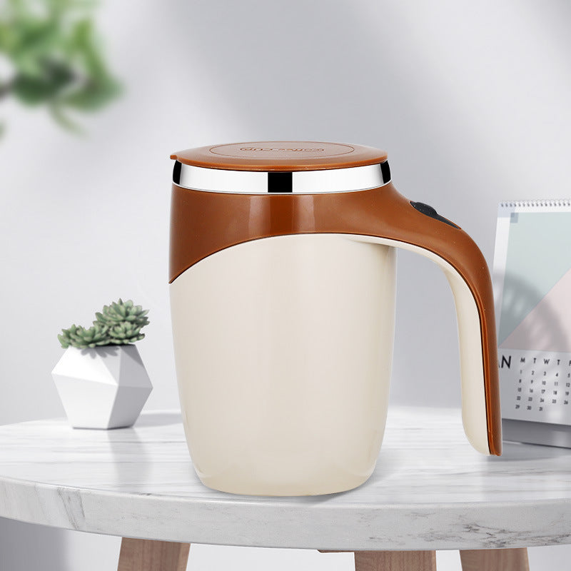 Rechargeable Model Automatic Stirring Cup Coffee Cup High Value Electric Stirring Cup Lazy Milkshake Rotating Magnetic Water Cup - FlexFinds