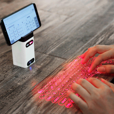 LEING FST Virtual Laser Keyboard Bluetooth Wireless Projector Phone Keyboard For Computer Pad Laptop With Mouse Function - FlexFinds