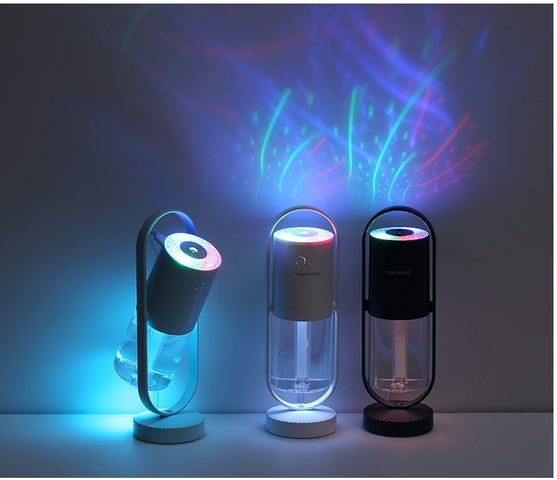 Magic Shadow USB Air Humidifier For Home With Projection Night Lights Ultrasonic Car Mist Maker Mini Office Air Purifier - FlexFinds