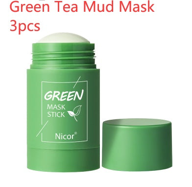 Green Tea Clay Stick Mask – Oil Control, Anti-Acne, Whitening, and Seaweed Skin Care - FlexFinds