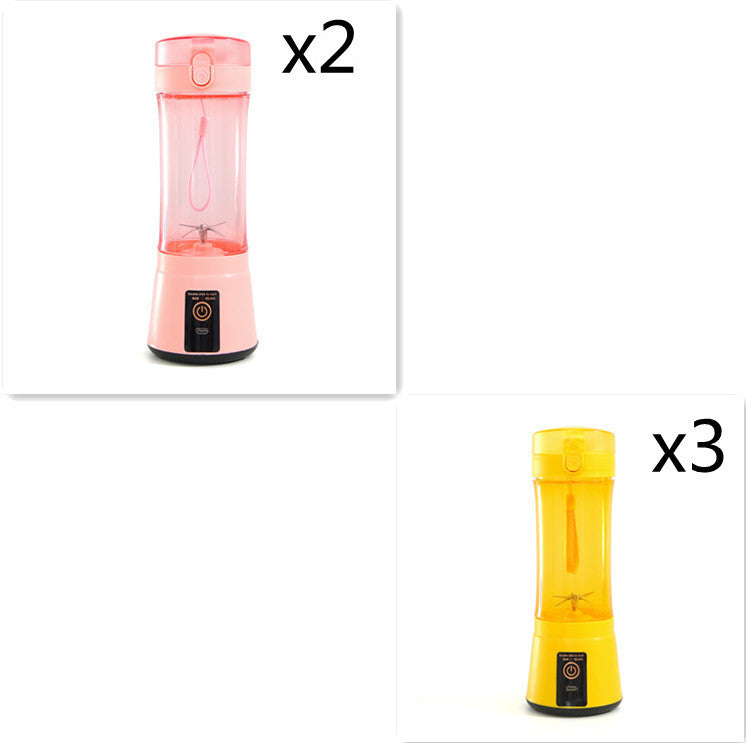 Portable Electric Fruit Juicer Wireless USB Rechargeable Mini Mixer Multifunction Summer Smoothie Blender Machine Kitchen Supplies - FlexFinds