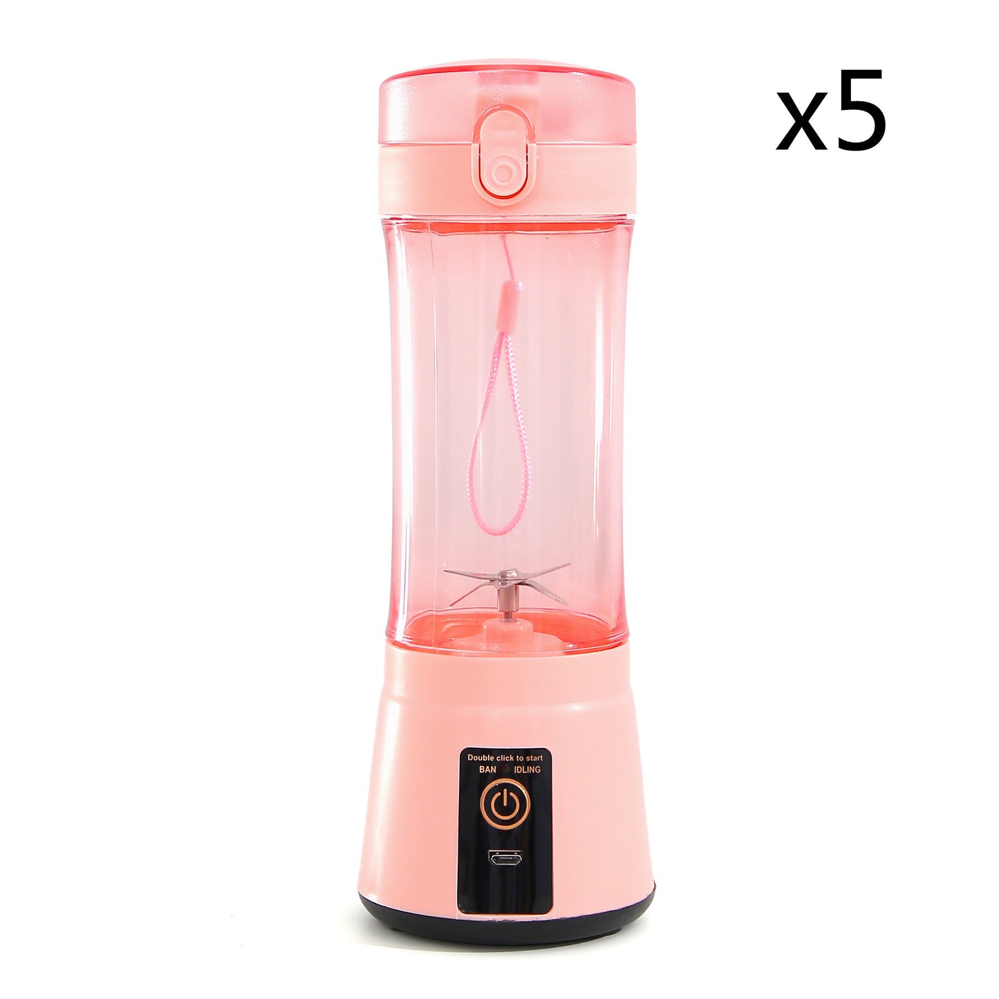 Portable Electric Fruit Juicer Wireless USB Rechargeable Mini Mixer Multifunction Summer Smoothie Blender Machine Kitchen Supplies - FlexFinds