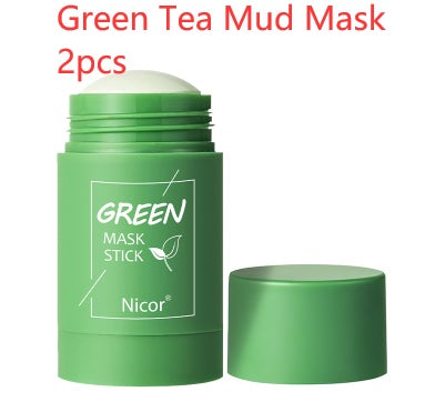 Green Tea Clay Stick Mask – Oil Control, Anti-Acne, Whitening, and Seaweed Skin Care - FlexFinds