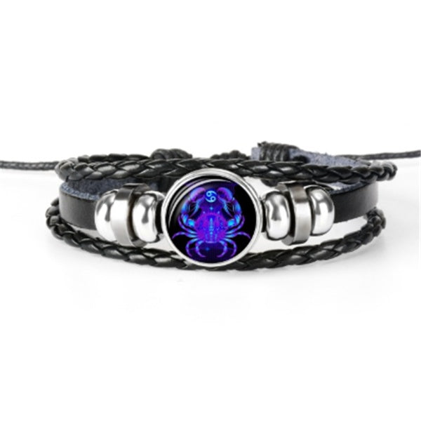 Zodiac Constellation Bracelet Braided Design Bracelet For Men Women Kids - FlexFinds