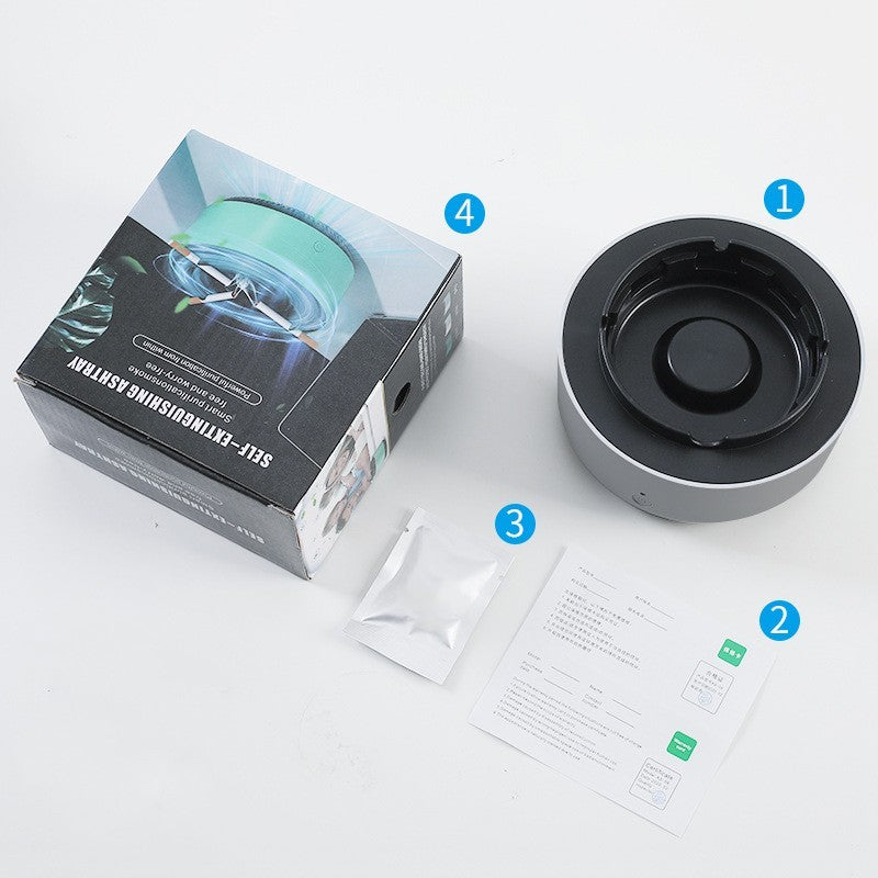 Smoke Removal Air Purification Ashtray Anion Purification Practical Automatic Purifier Ashtray Portable Gadgets For Car Ashtray - FlexFinds