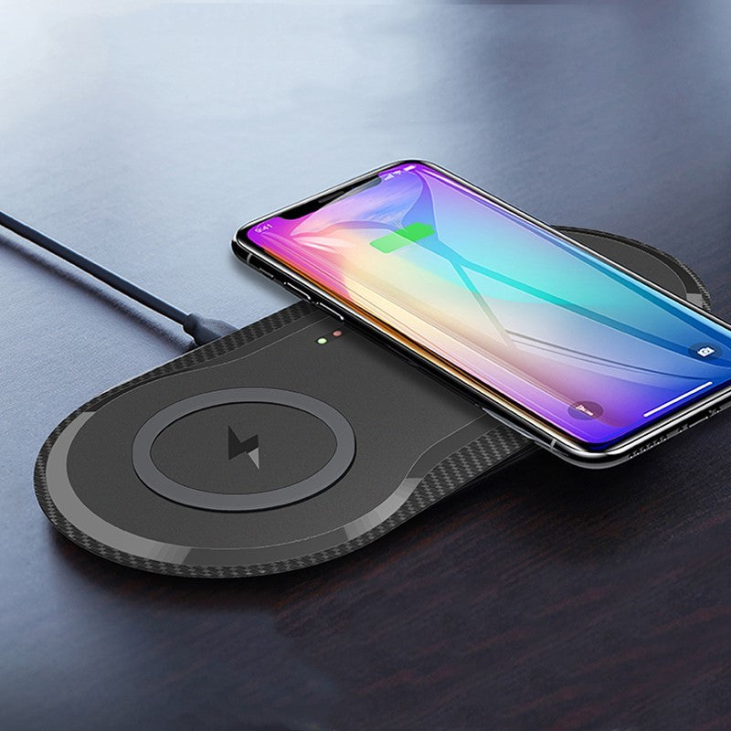 Wireless Charger Dual Mobile Phone Charger - FlexFinds