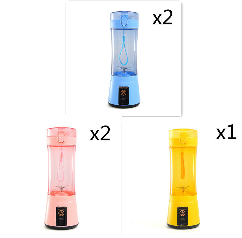 Portable Electric Fruit Juicer Wireless USB Rechargeable Mini Mixer Multifunction Summer Smoothie Blender Machine Kitchen Supplies - FlexFinds