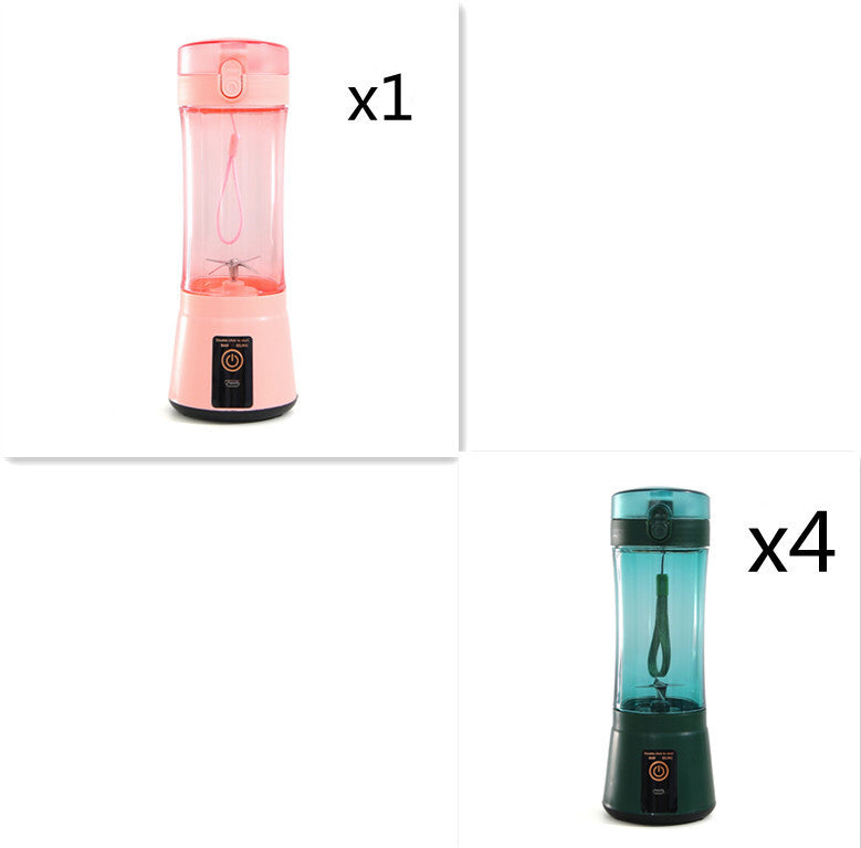 Portable Electric Fruit Juicer Wireless USB Rechargeable Mini Mixer Multifunction Summer Smoothie Blender Machine Kitchen Supplies - FlexFinds