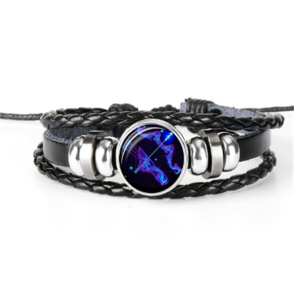 Zodiac Constellation Bracelet Braided Design Bracelet For Men Women Kids - FlexFinds