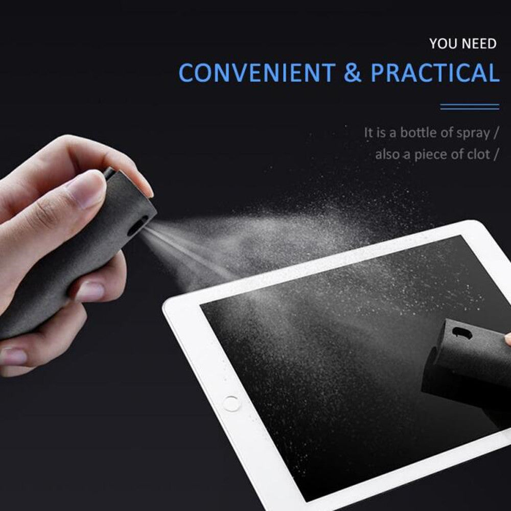 2 In 1 Phone Computer Screen Cleaner Kit For Screen Dust Removal Microfiber Cloth Set - FlexFinds