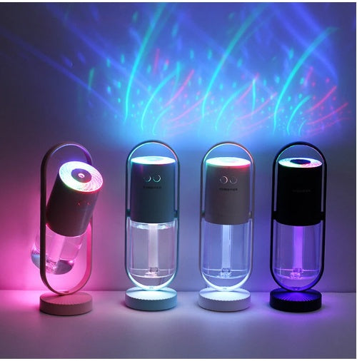 Magic Shadow USB Air Humidifier For Home With Projection Night Lights Ultrasonic Car Mist Maker Mini Office Air Purifier - FlexFinds