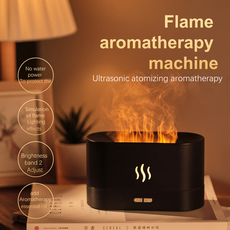 Drop Shipping Factory Direct Sale Fire Flame Humidifier Aroma Diffuser 2022 Air Essential Oil Ultrasonic Humidifier - FlexFinds