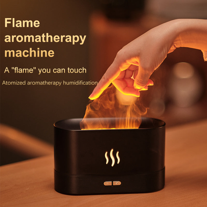 Drop Shipping Factory Direct Sale Fire Flame Humidifier Aroma Diffuser 2022 Air Essential Oil Ultrasonic Humidifier - FlexFinds