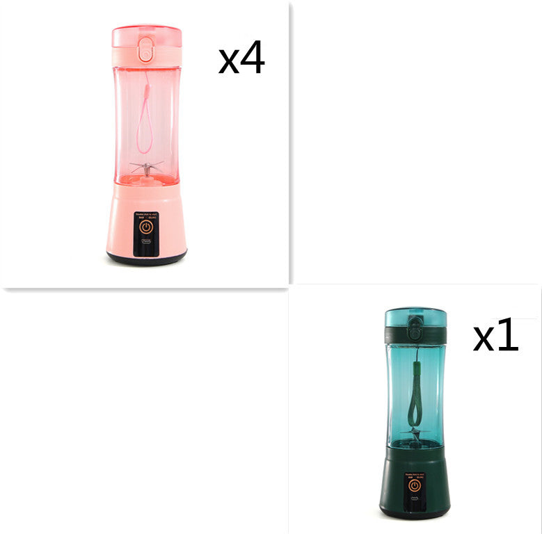 Portable Electric Fruit Juicer Wireless USB Rechargeable Mini Mixer Multifunction Summer Smoothie Blender Machine Kitchen Supplies - FlexFinds