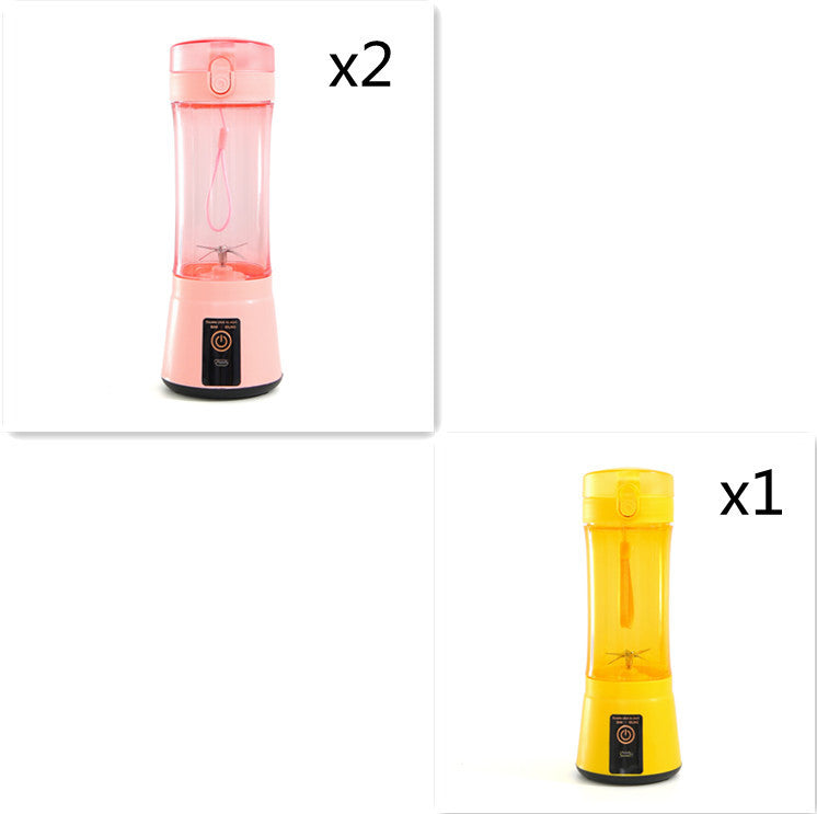 Portable Electric Fruit Juicer Wireless USB Rechargeable Mini Mixer Multifunction Summer Smoothie Blender Machine Kitchen Supplies - FlexFinds