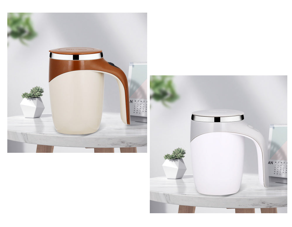 Rechargeable Model Automatic Stirring Cup Coffee Cup High Value Electric Stirring Cup Lazy Milkshake Rotating Magnetic Water Cup - FlexFinds