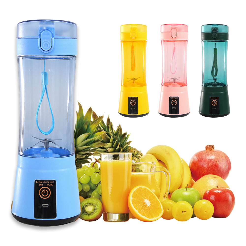 Portable Electric Fruit Juicer Wireless USB Rechargeable Mini Mixer Multifunction Summer Smoothie Blender Machine Kitchen Supplies - FlexFinds