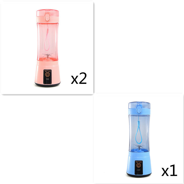 Portable Electric Fruit Juicer Wireless USB Rechargeable Mini Mixer Multifunction Summer Smoothie Blender Machine Kitchen Supplies - FlexFinds