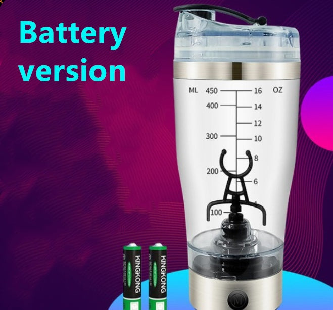 Electric Protein Shake Stirrer USB Shake Bottle Milk Coffee Blender Kettle Sports And Fitness Charging Electric Shaker Cup - FlexFinds