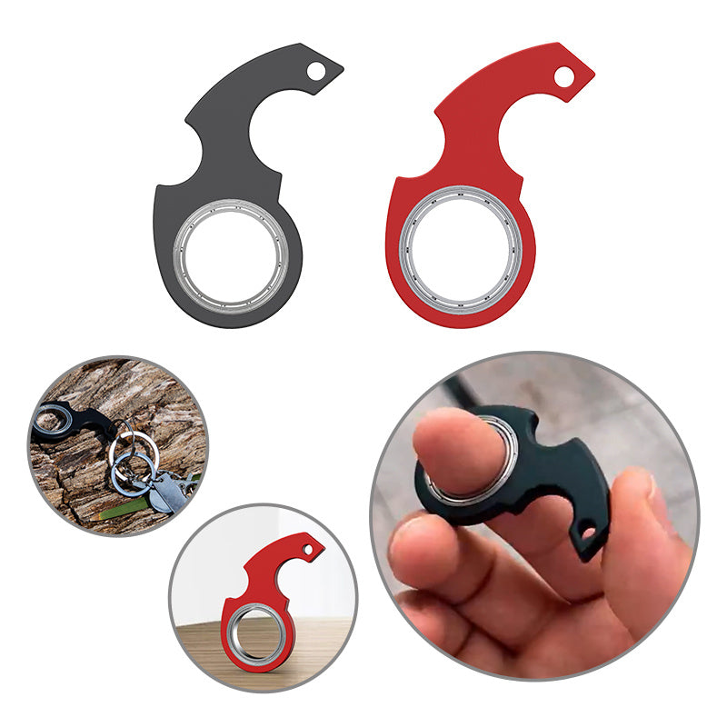 Creative Fidget Spinner Toy Keychain Hand Spinner Anti-Anxiety Toy Relieves Stress Finger Spinner Keychain Bottle Opener Kids Toy - FlexFinds