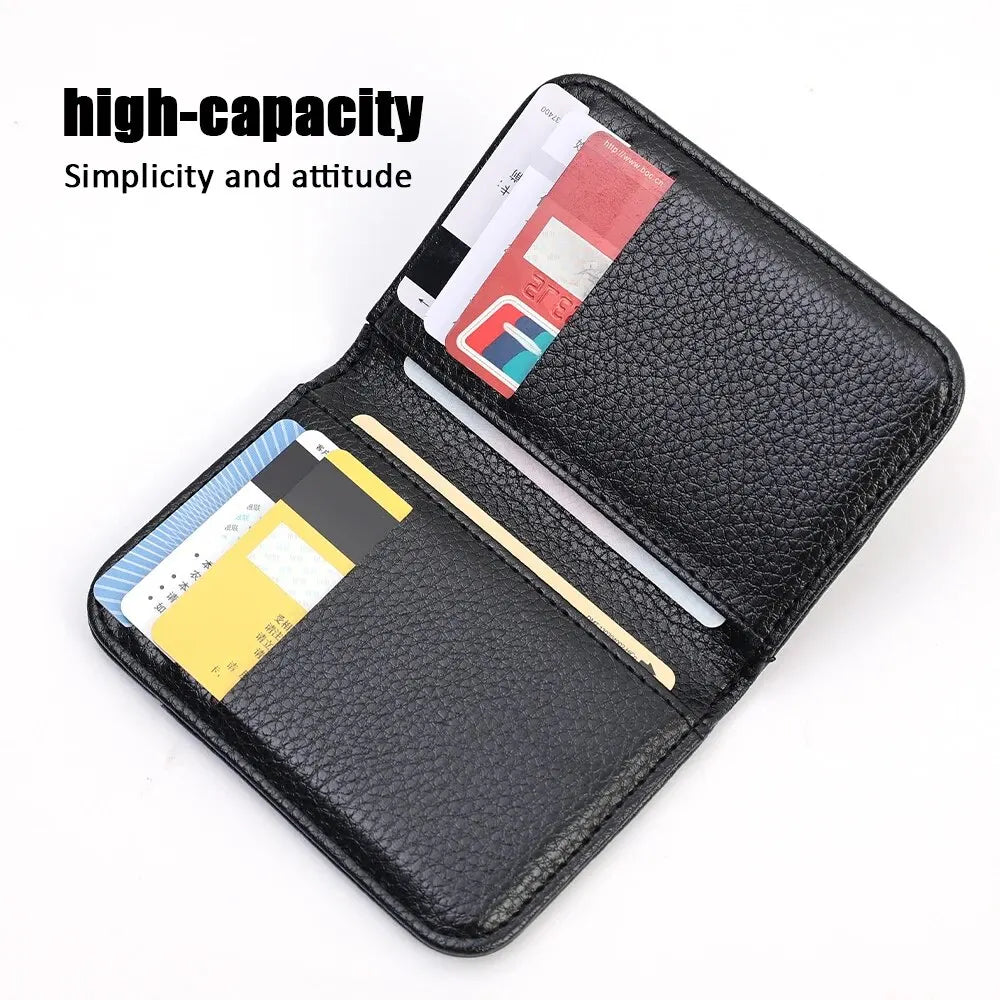 Portable Super Slim PU Leather Wallet for Men – Mini ID and Credit Card Holder, Compact and Lightweight - FlexFinds