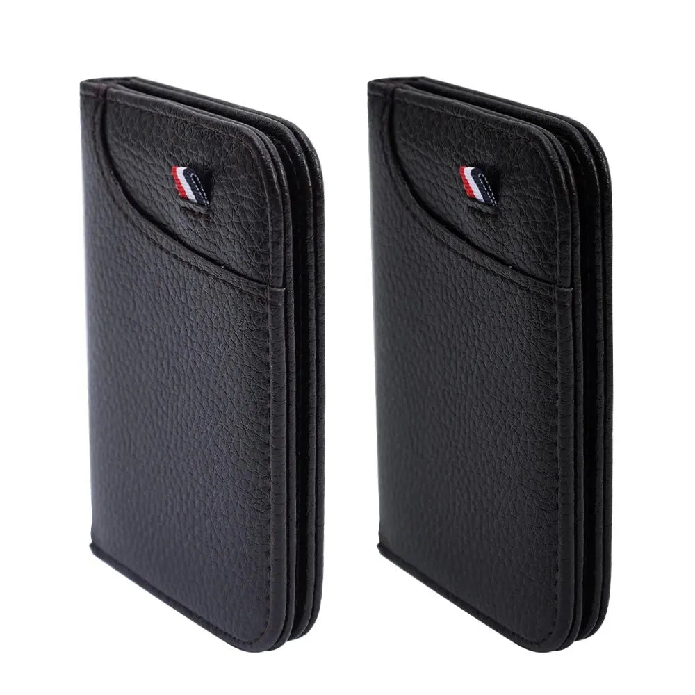 Portable Super Slim PU Leather Wallet for Men – Mini ID and Credit Card Holder, Compact and Lightweight - FlexFinds