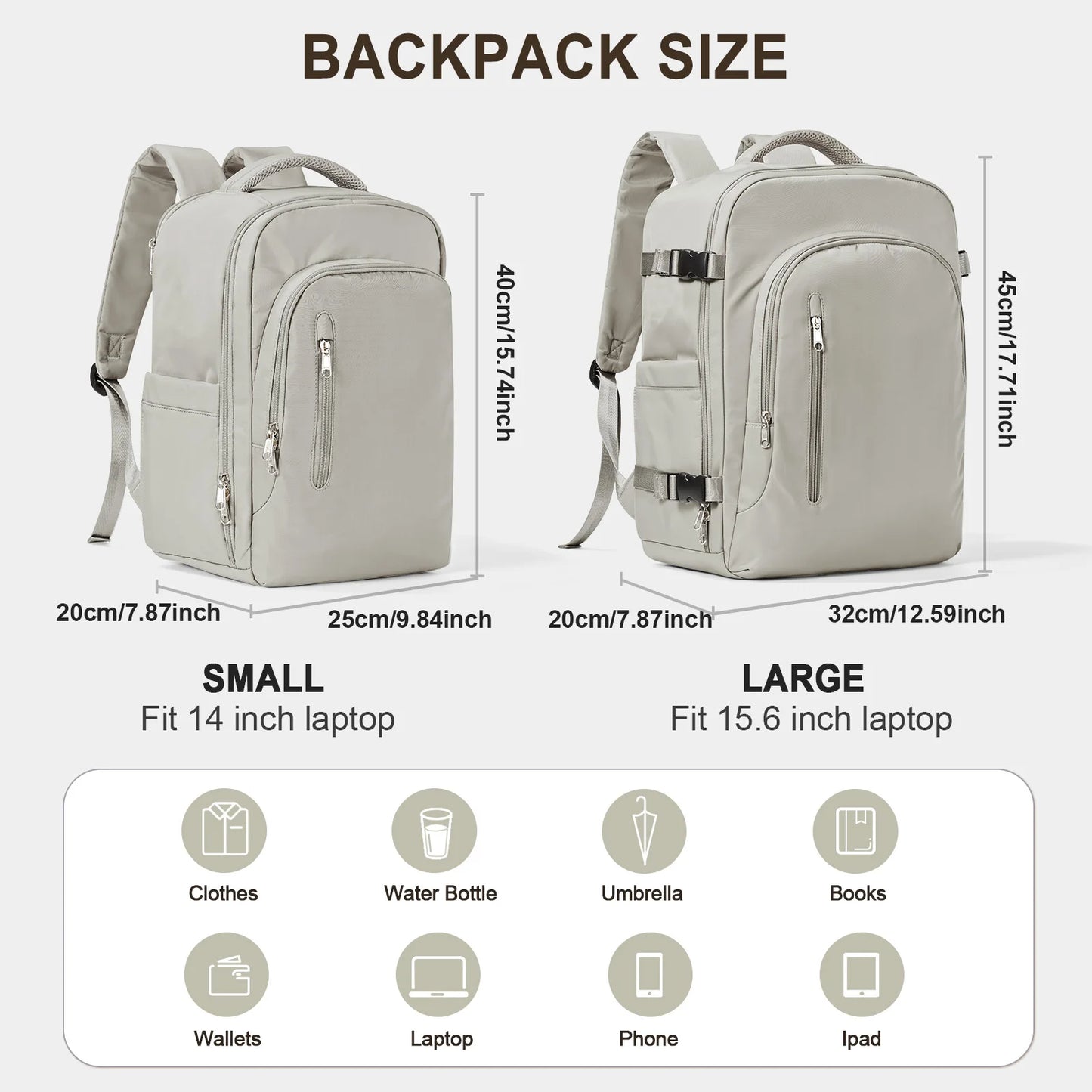 Large-Capacity Travel Laptop Backpack for Women and Men – EasyJet Carry-On 45x36x20, Ryanair 40x20x25 Cabin Backpack - FlexFinds