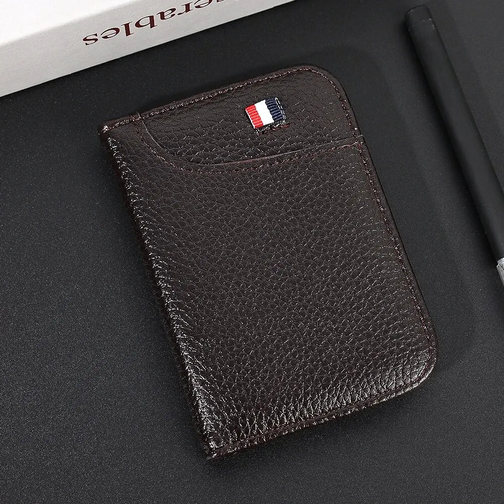 Portable Super Slim PU Leather Wallet for Men – Mini ID and Credit Card Holder, Compact and Lightweight - FlexFinds