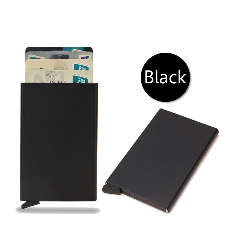 RFID Smart Minimalist Metal Card Holder Wallet – Slim, Lightweight, and Secure for Men and Women - FlexFinds