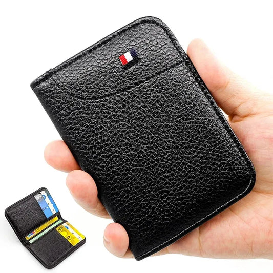 Portable Super Slim PU Leather Wallet for Men – Mini ID and Credit Card Holder, Compact and Lightweight - FlexFinds