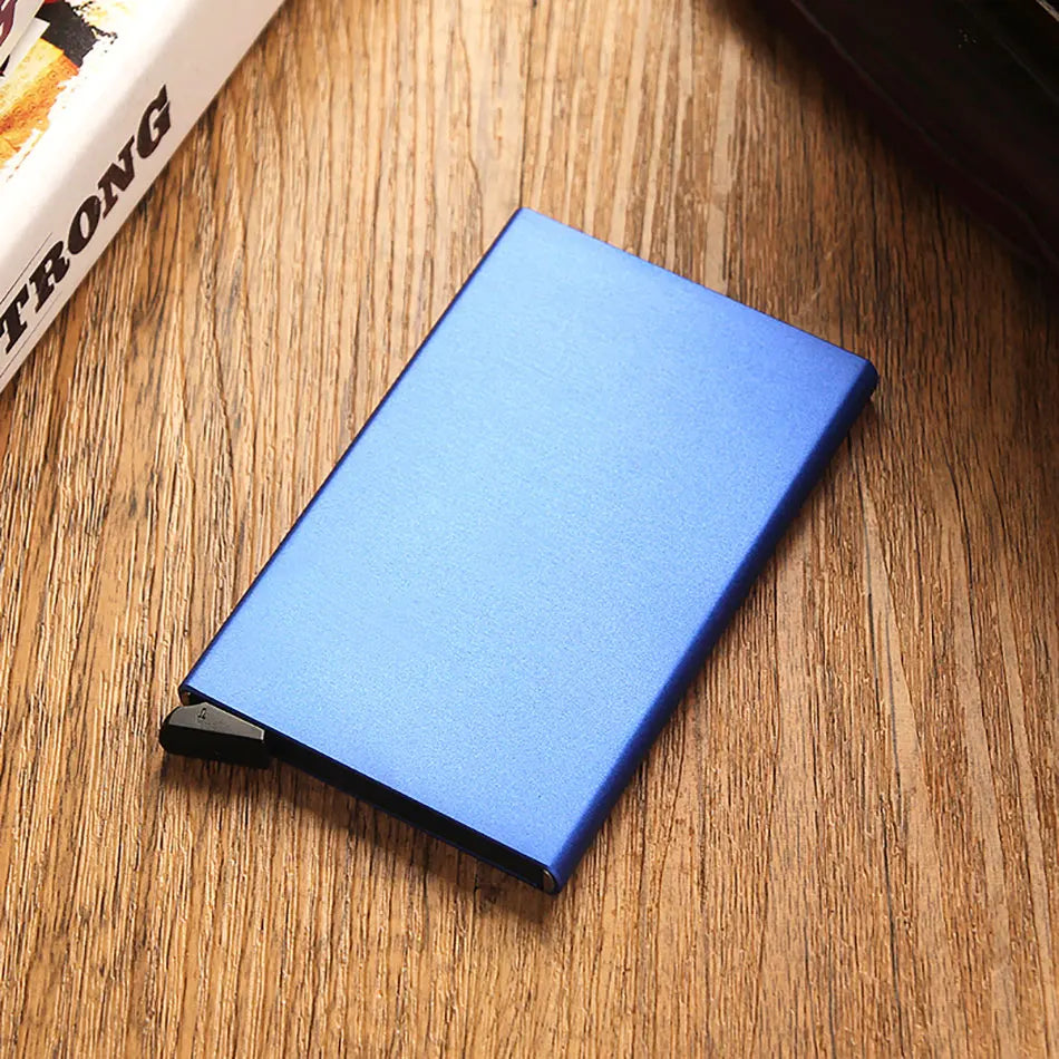 RFID Smart Minimalist Metal Card Holder Wallet – Slim, Lightweight, and Secure for Men and Women - FlexFinds