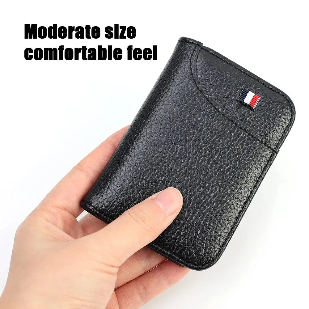 Portable Super Slim PU Leather Wallet for Men – Mini ID and Credit Card Holder, Compact and Lightweight - FlexFinds