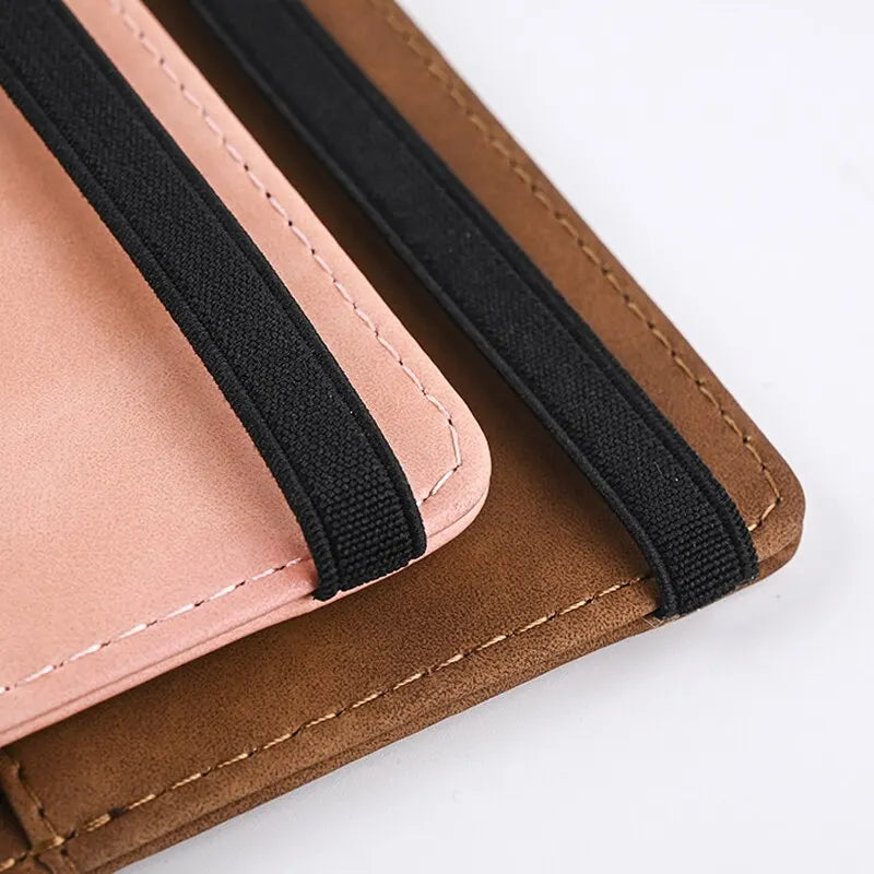 Men's PU Leather Wallet – Travel Passport and Card Holder, Business Card Organizer, Hand Carry Purse - FlexFinds