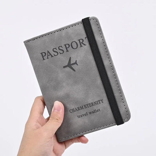 Men's PU Leather Wallet – Travel Passport and Card Holder, Business Card Organizer, Hand Carry Purse - FlexFinds