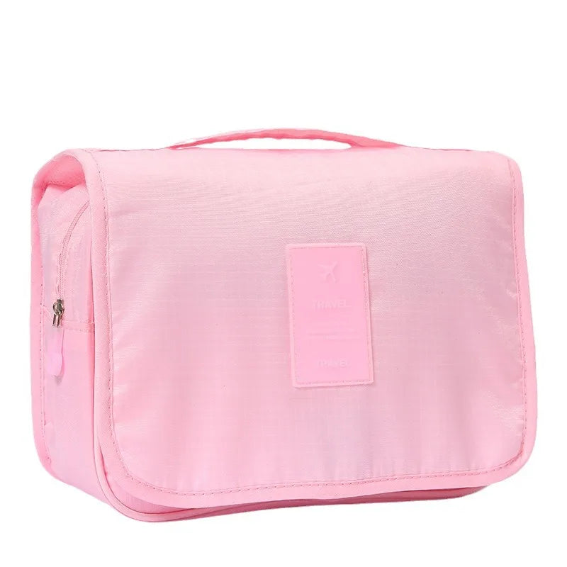 High-Quality Waterproof Makeup Bag – Travel Cosmetic and Toiletries Organizer, Wash Pouch with Bathroom Hook for Women - FlexFinds