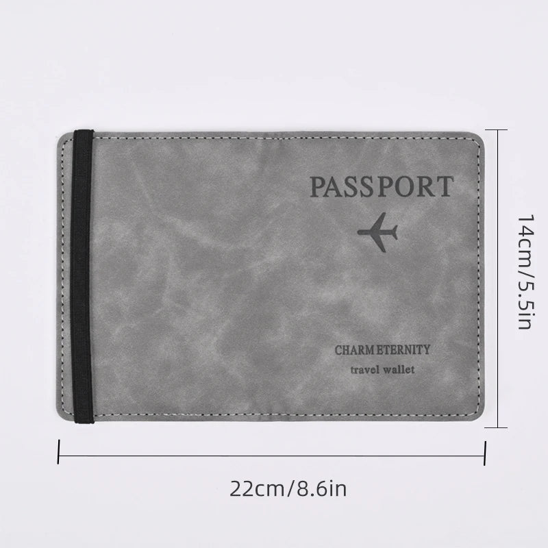 Men's PU Leather Wallet – Travel Passport and Card Holder, Business Card Organizer, Hand Carry Purse - FlexFinds