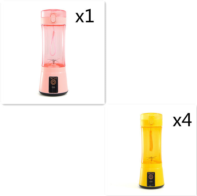 Portable Electric Fruit Juicer Wireless USB Rechargeable Mini Mixer Multifunction Summer Smoothie Blender Machine Kitchen Supplies - FlexFinds