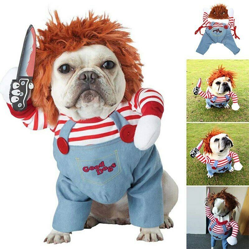 Halloween Pet Costume Pet Dog Funny Clothes Adjustable Dog Cosplay Costume Scary Costume Party Gatherings - FlexFinds